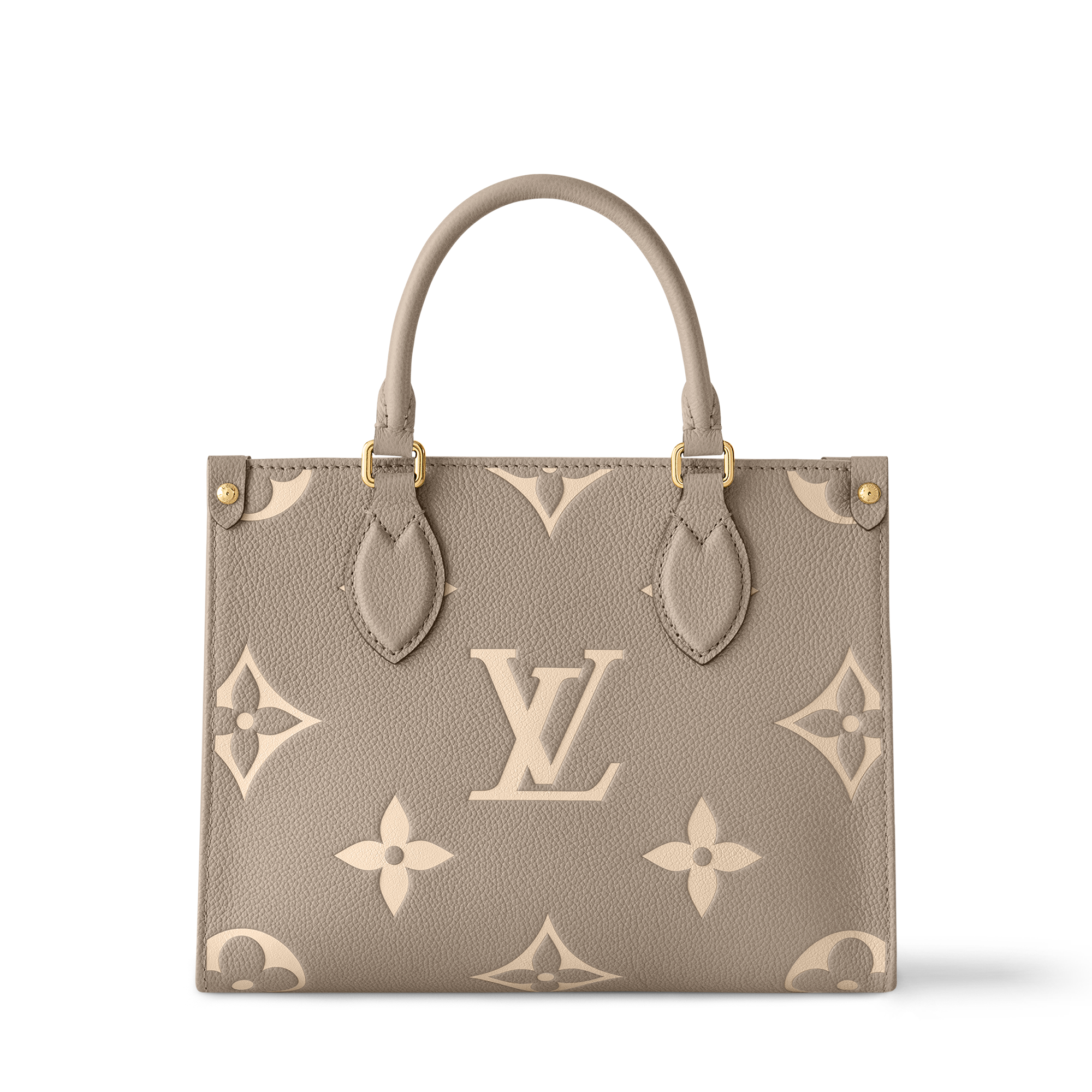 Bolsa Tote OnTheGo PM Couro Monogram Empreinte Bicolor - Bolsas